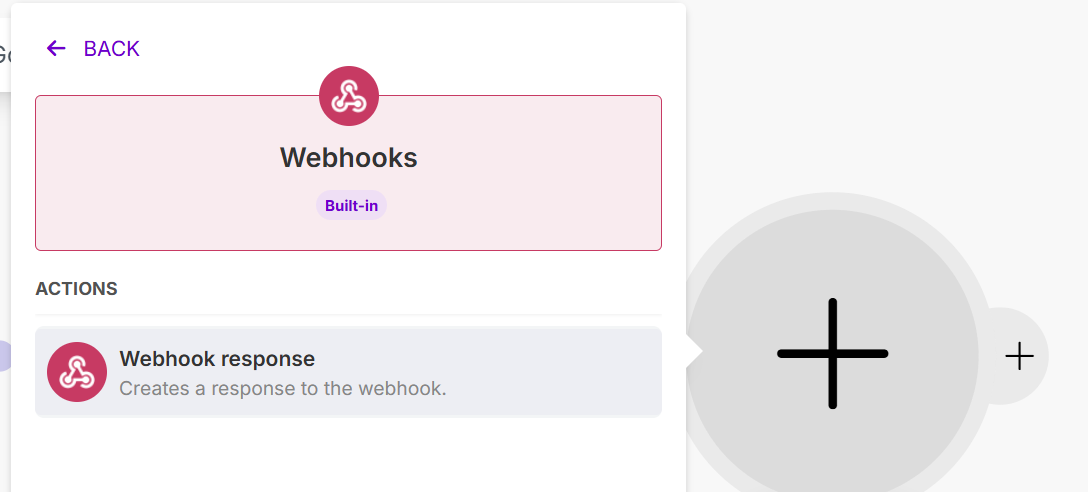 add a webhook response module