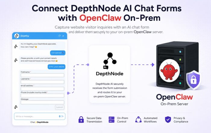 image of depthnode chat using form integration with openclaw